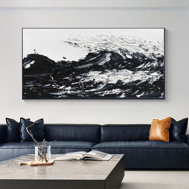 The Black Wave Painting