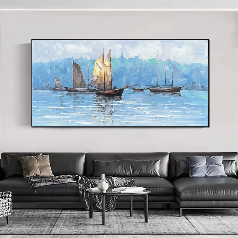 Viking Ships Painting