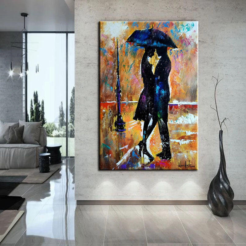 Rainy Romance Painting