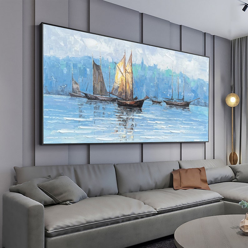 Viking Ships Painting