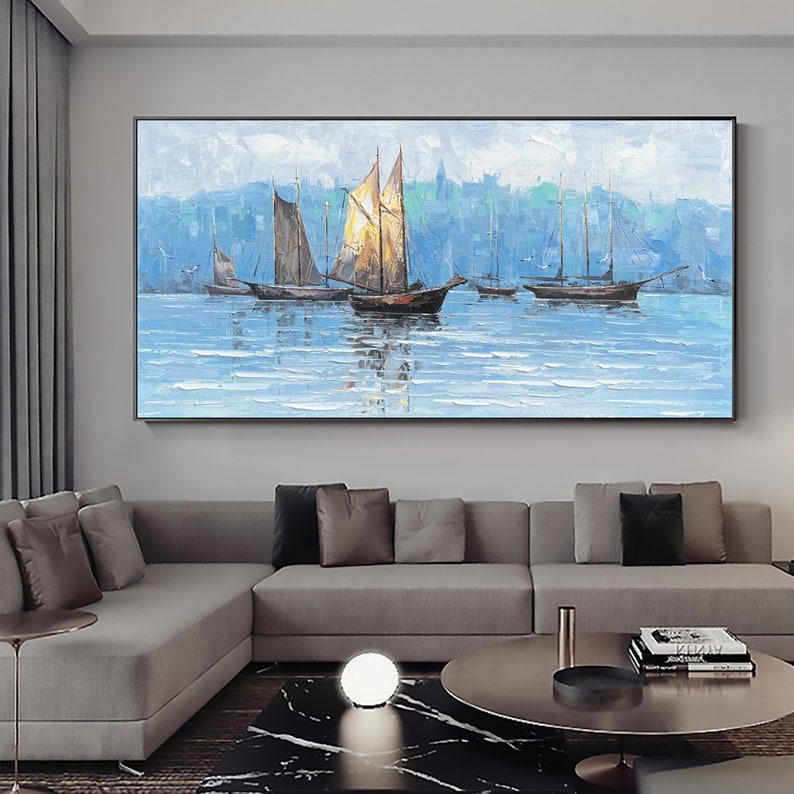 Viking Ships Painting
