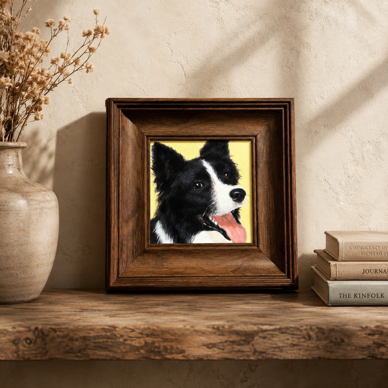 Custom mini pet oil portrait from photo — gallery image 7