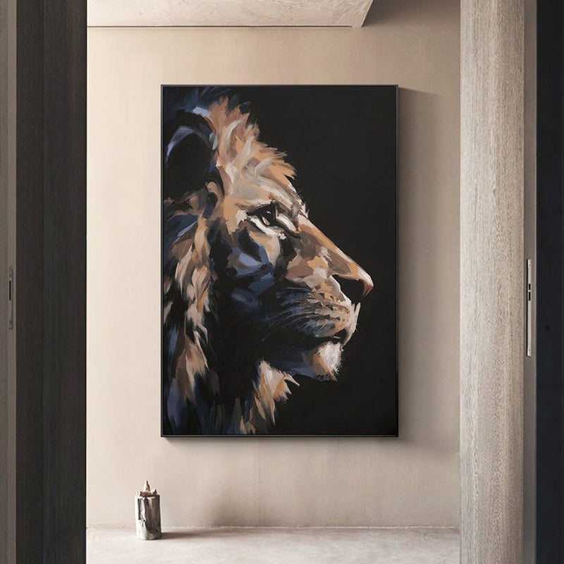 A Lion‘s Gaze Painting