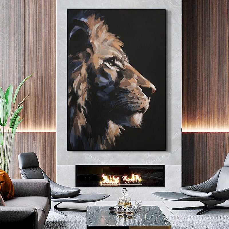 A Lion‘s Gaze Painting