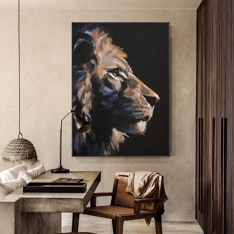 A Lion‘s Gaze Painting