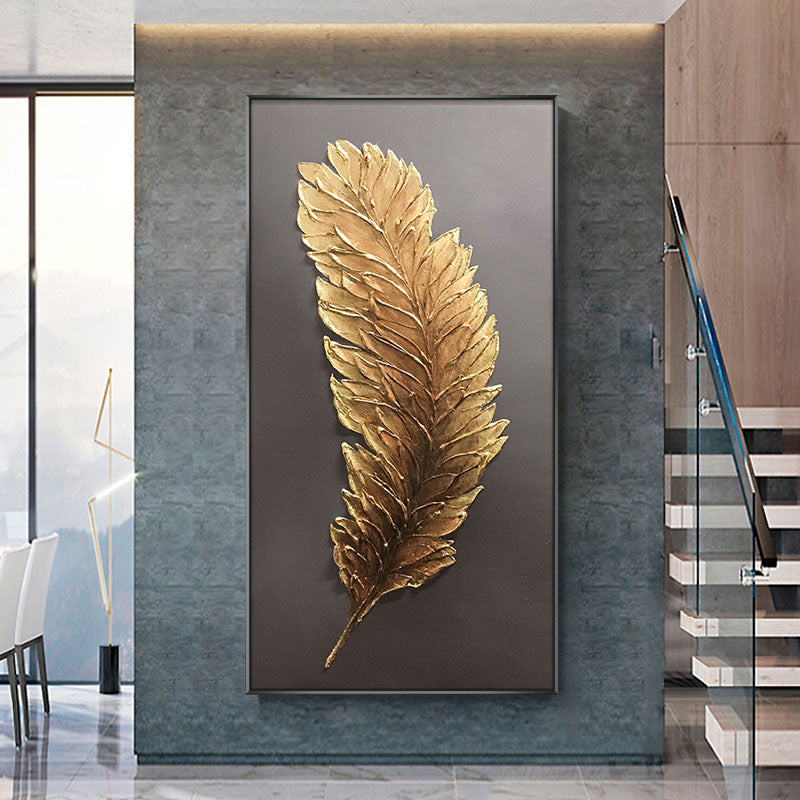 Golden Feather Painting