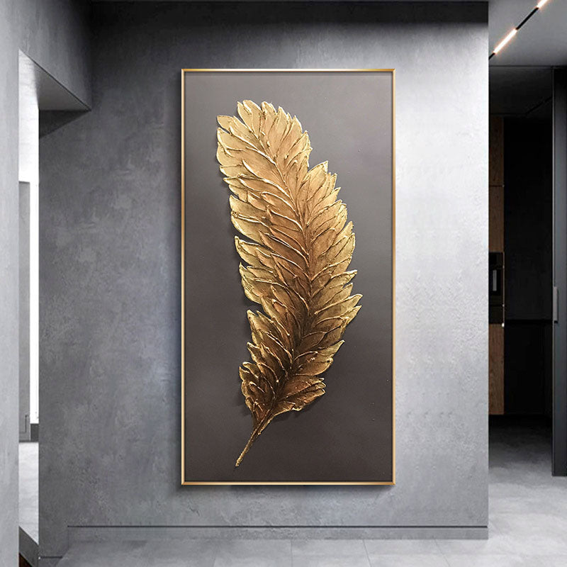 Golden Feather Painting