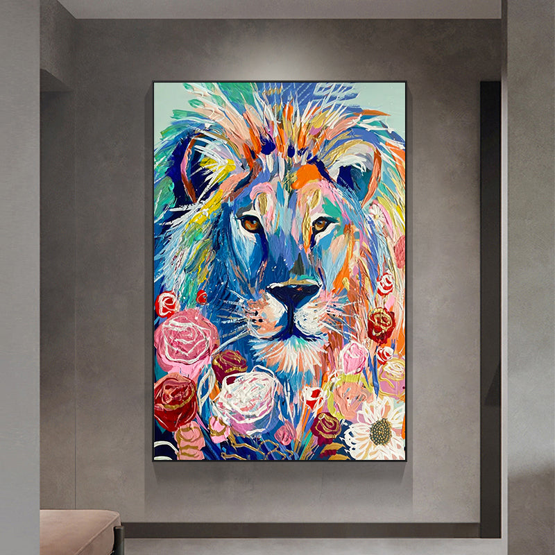 The Colored Lion Painting