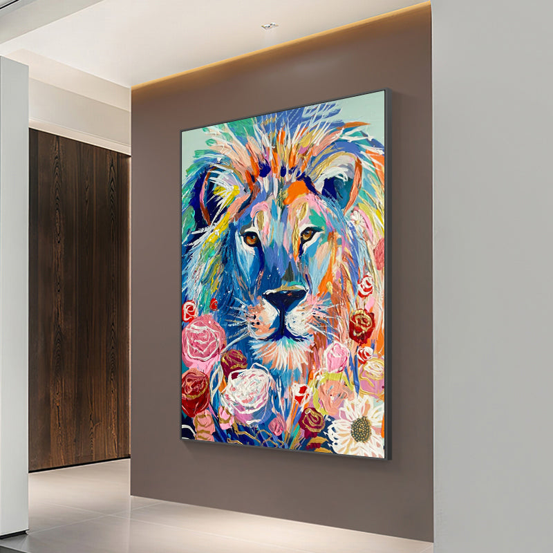 The Colored Lion Painting