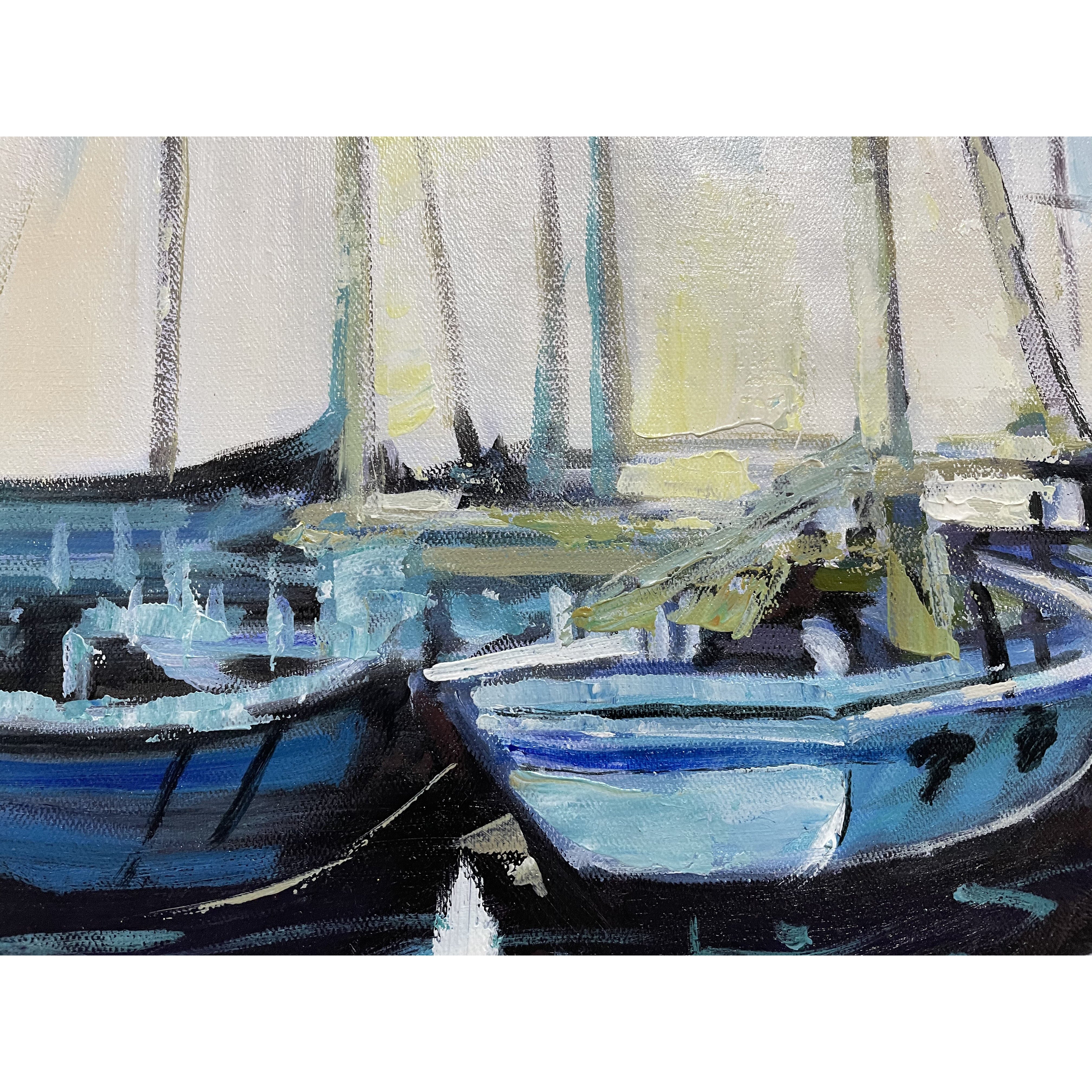 Resting Sailboats Painting