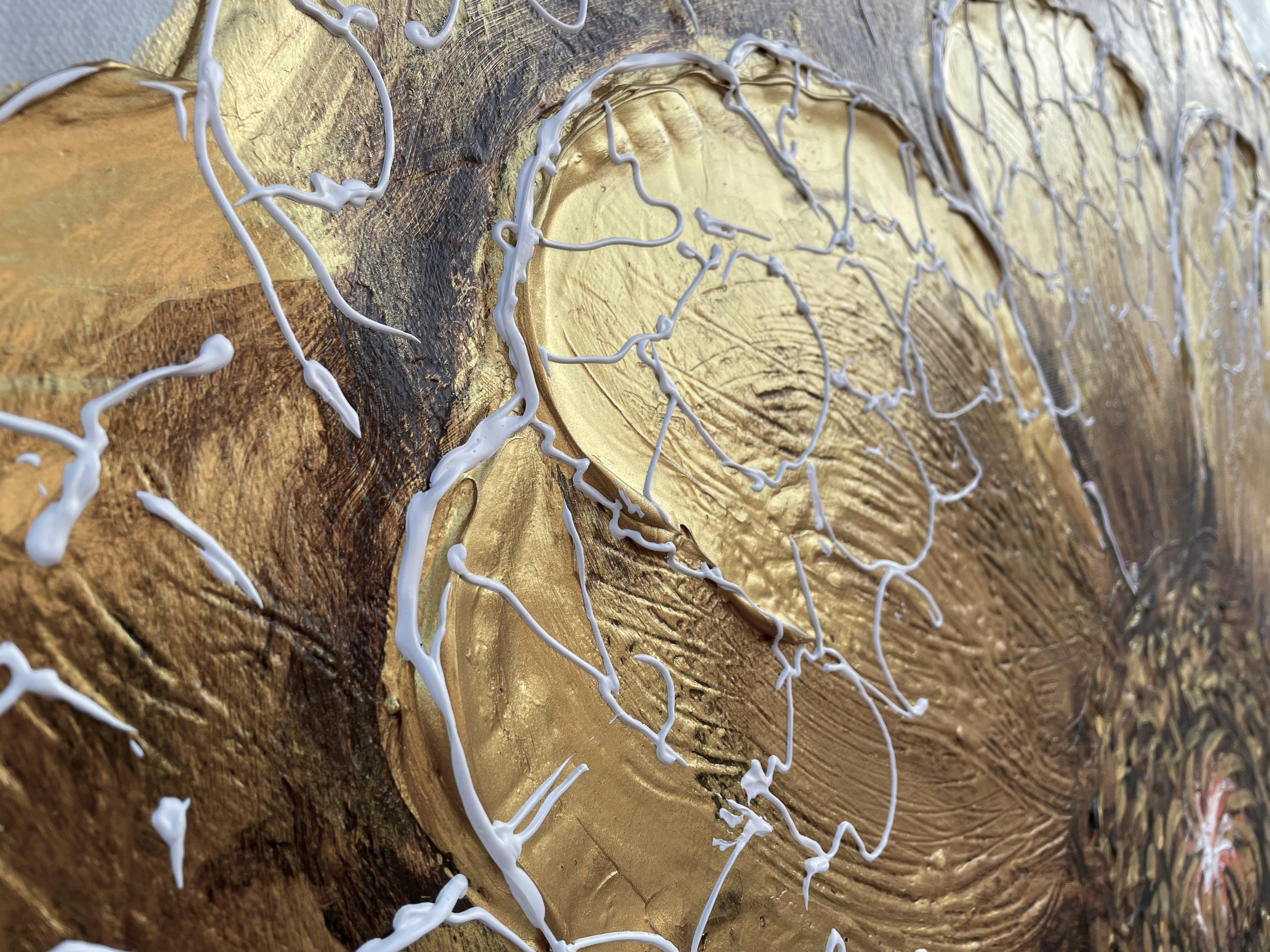 Golden Dandelion Painting