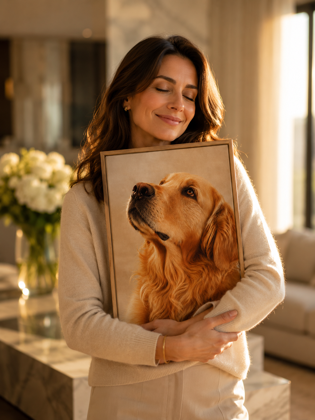 Custom Pet Portrait Print | Oil Painting Style from Photo