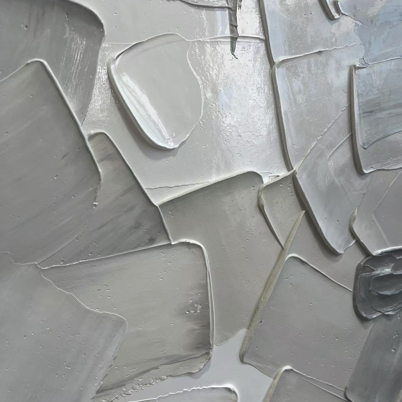 Patches of Snow Painting