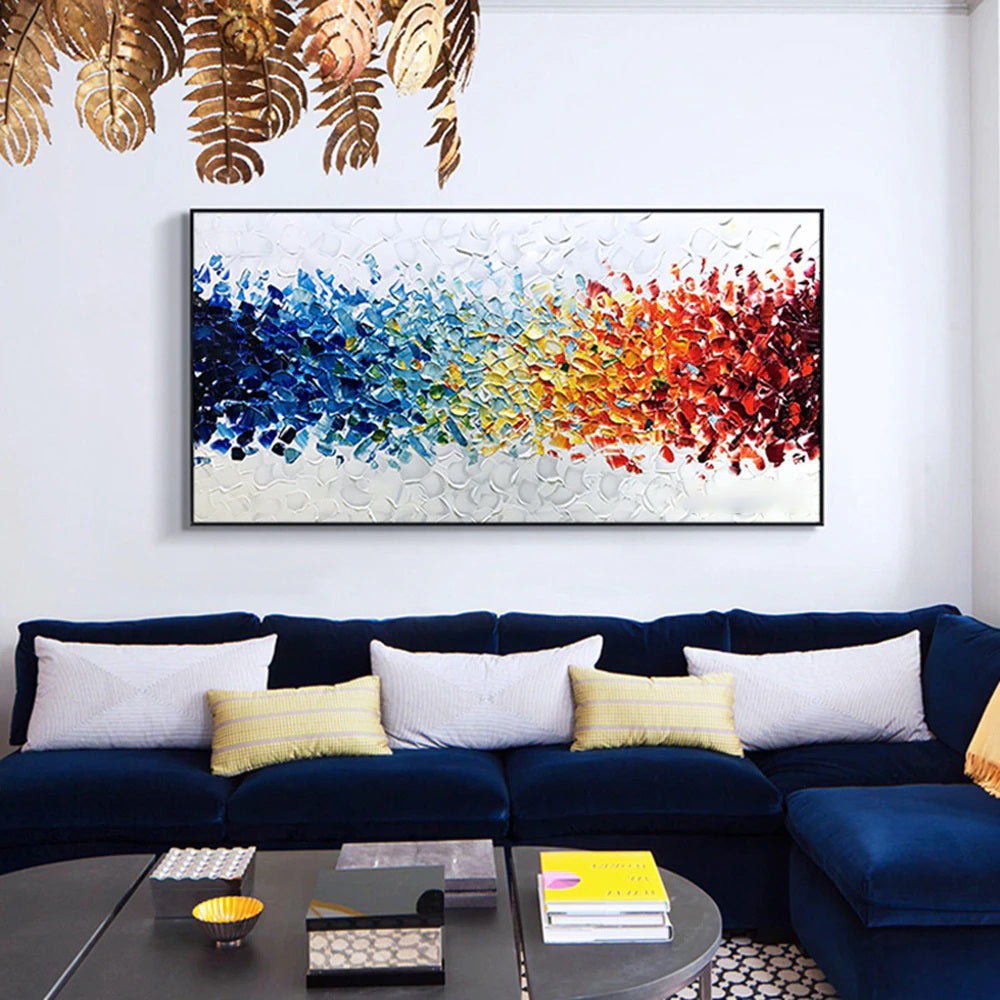 Rainbow Petals Painting