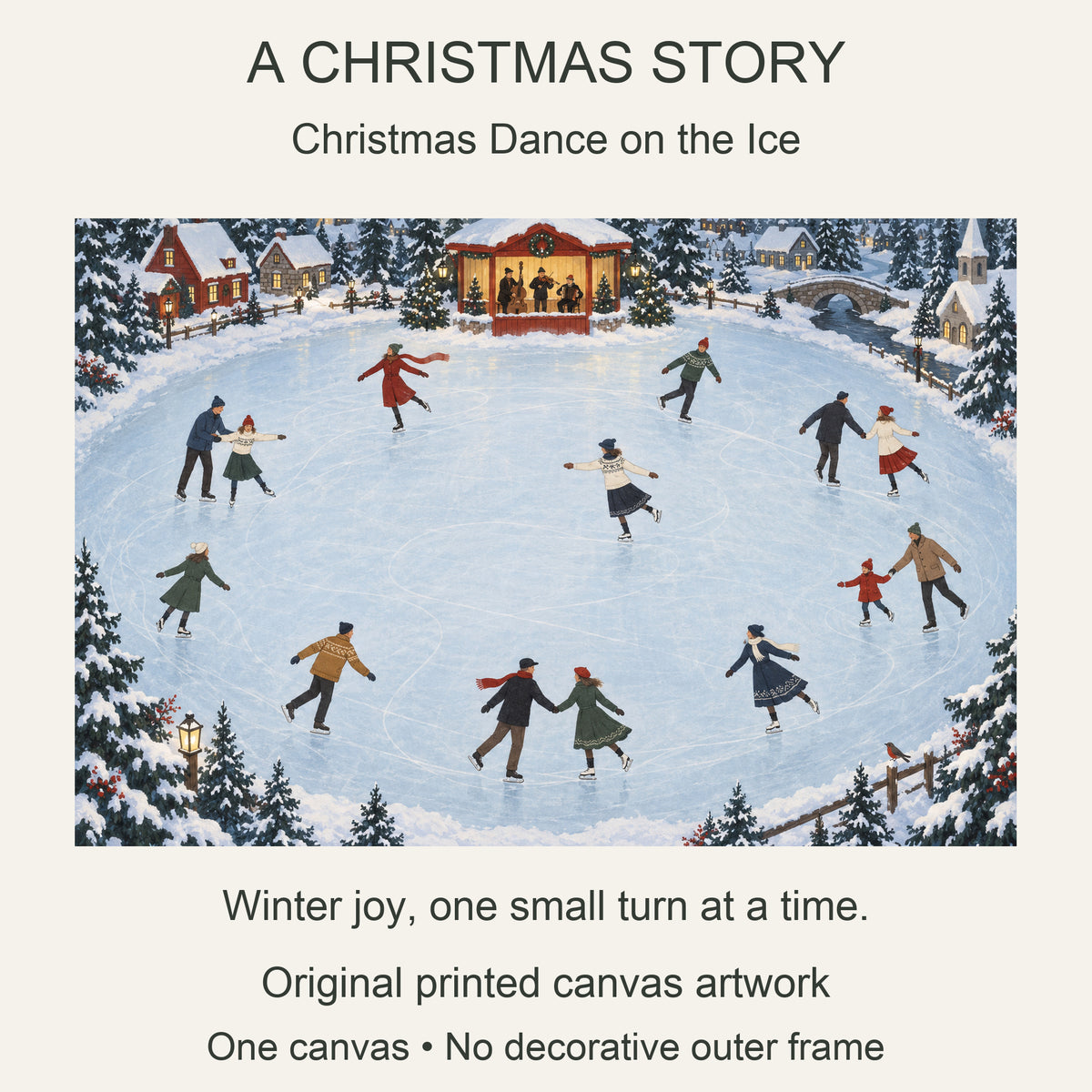 Christmas Dance on Ice — Christmas Canvas Wall Art — 主题与商品配置 — Image 8