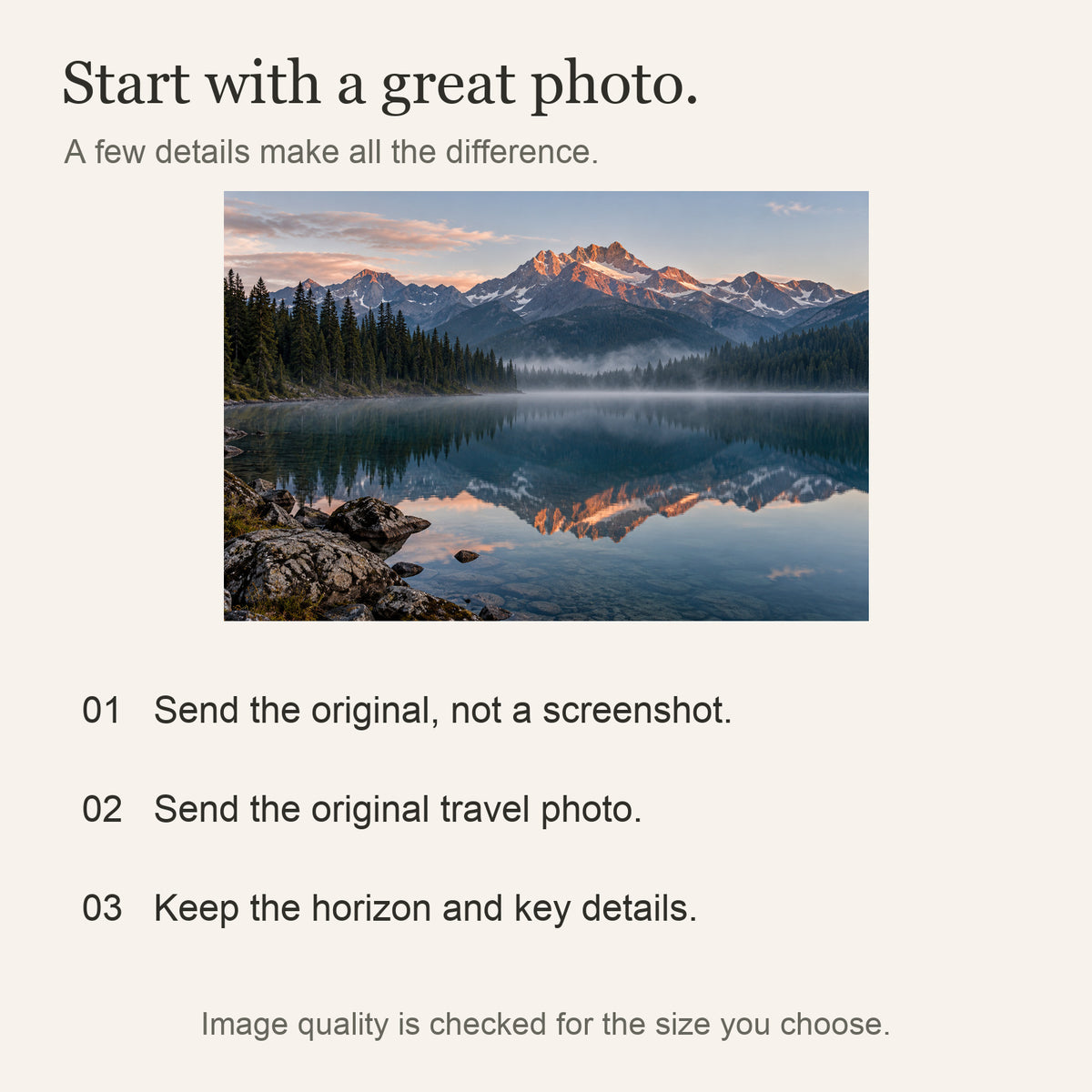 Personalized Landscape Photo Canvas — Your Photo, Printed in the USA — Original photo submission guidance — Image 9