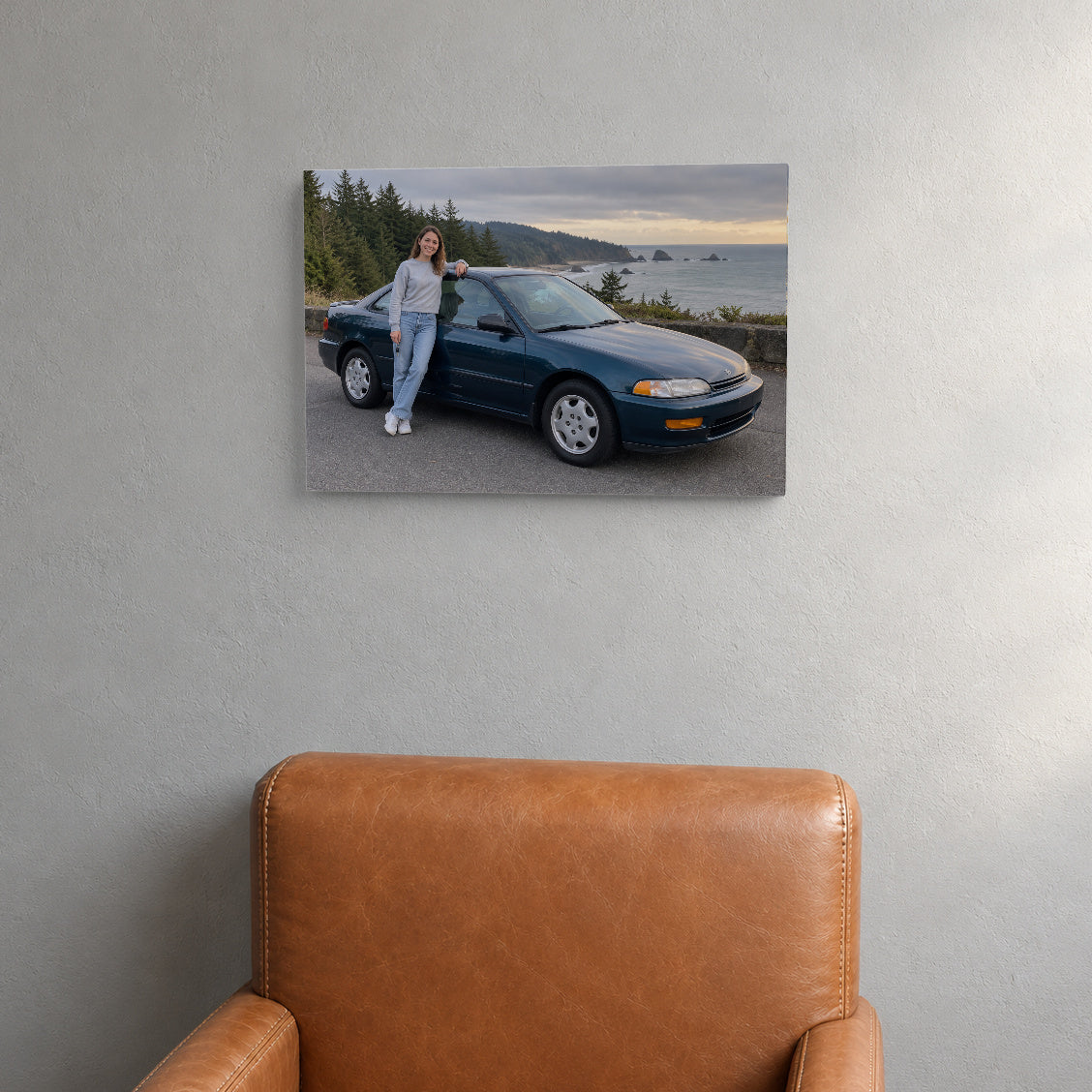 Personalized First Car Photo Canvas — Canvas in a second setting — Image 3