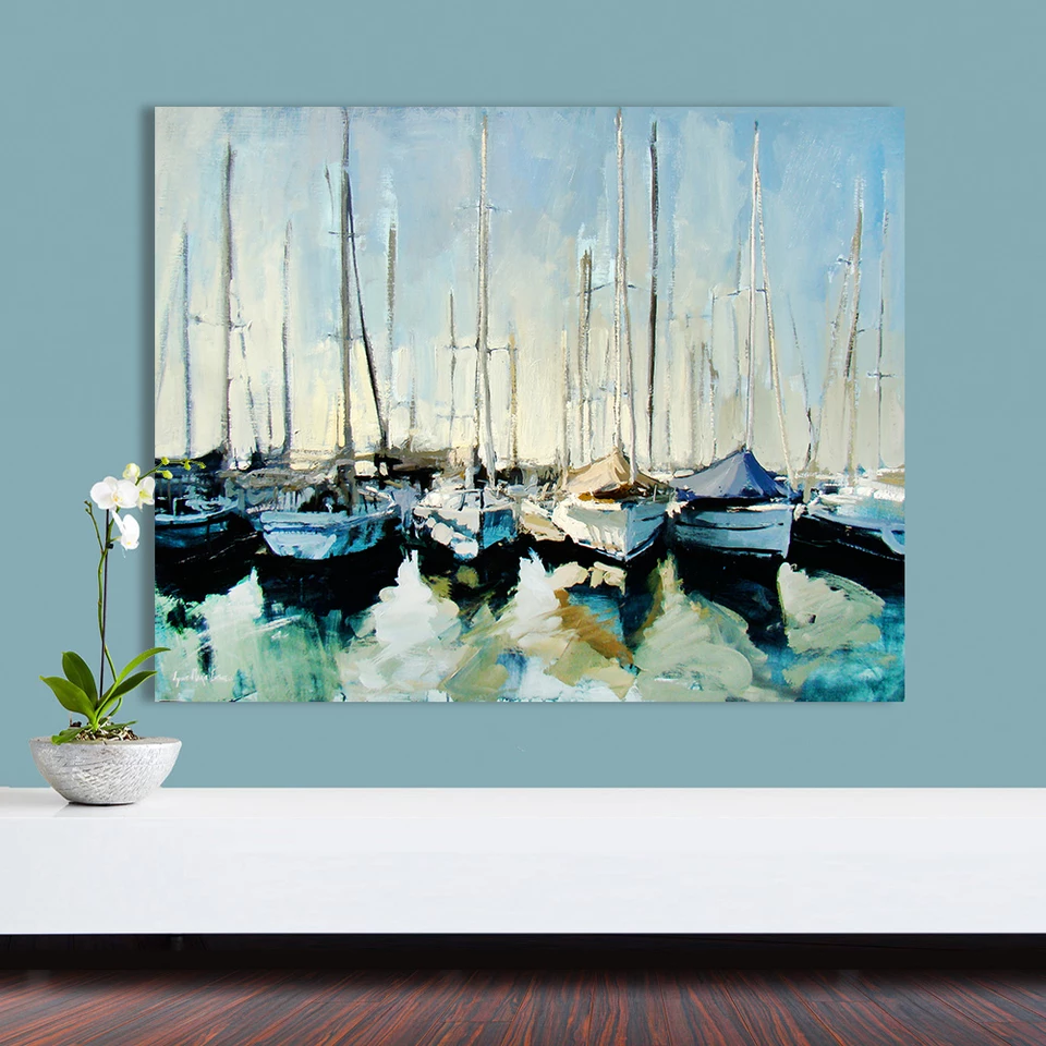 Resting Sailboats Painting