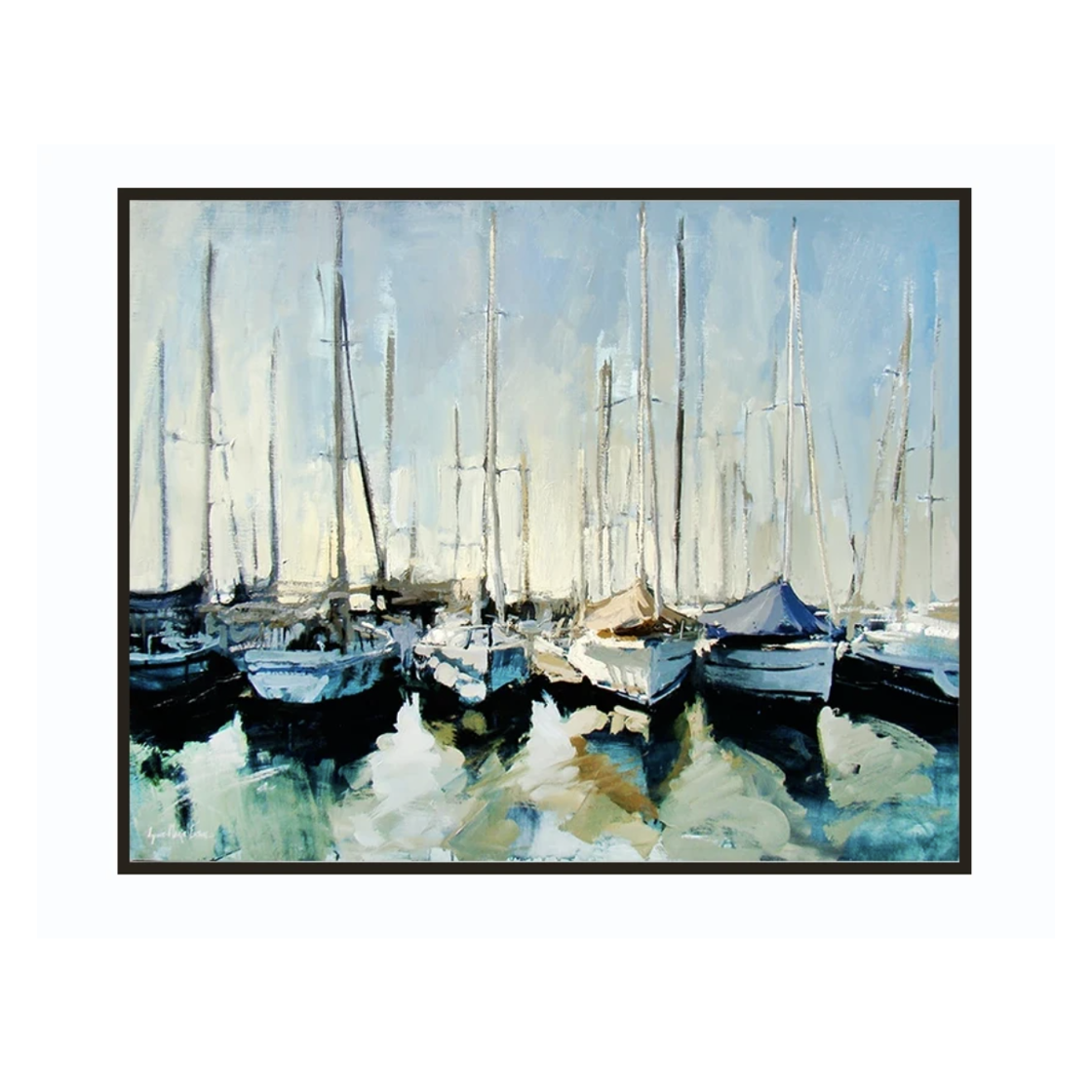 Resting Sailboats Painting