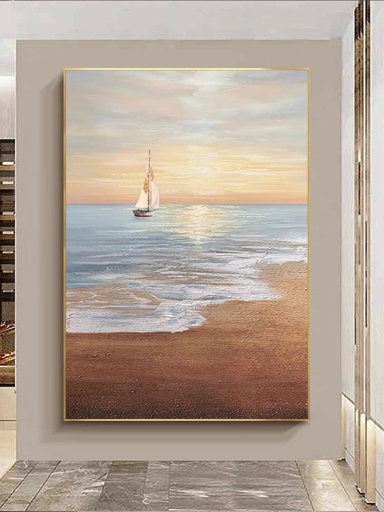 Sailing Sunset Painting