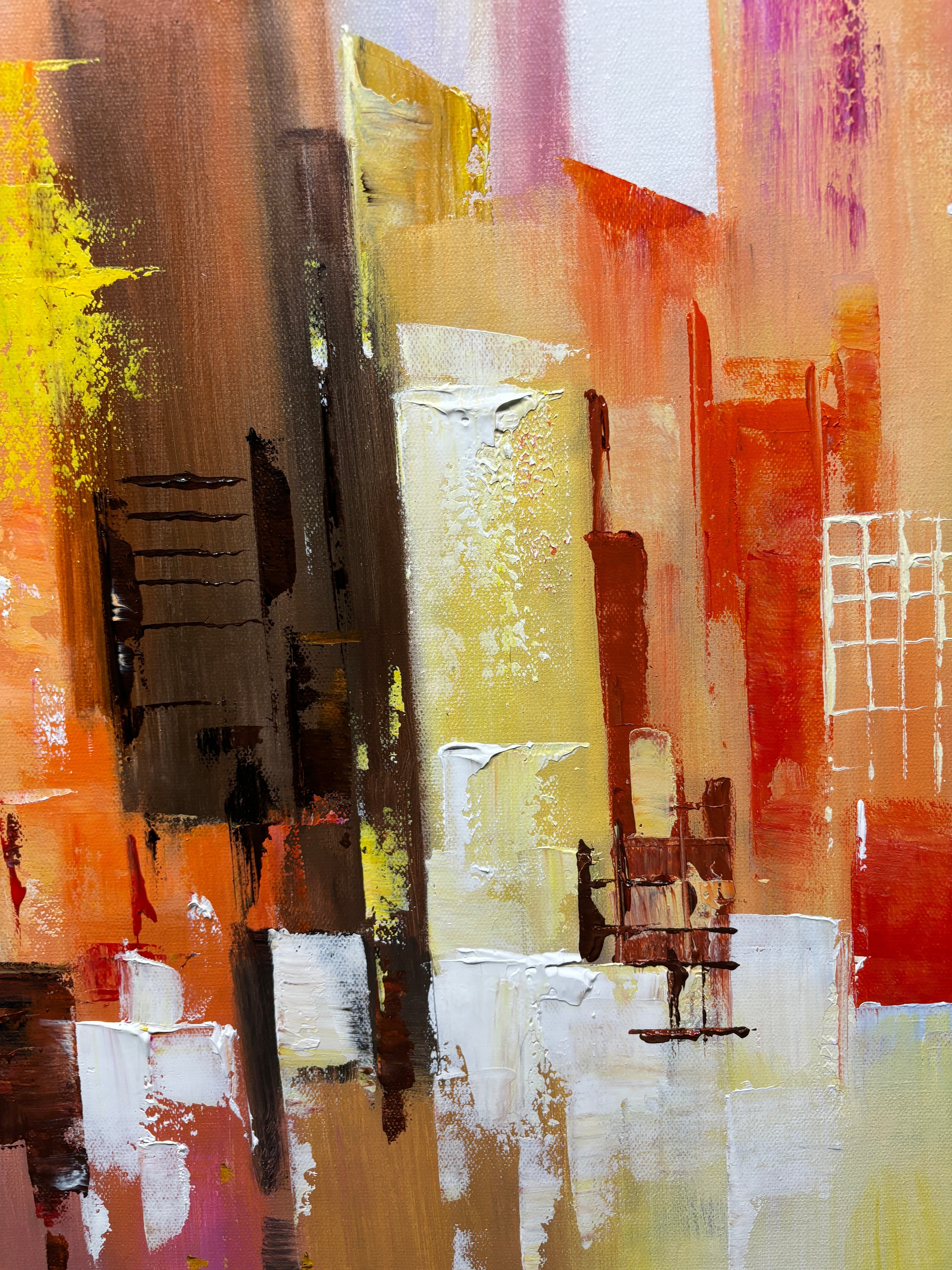 Bright City Mornings Painting