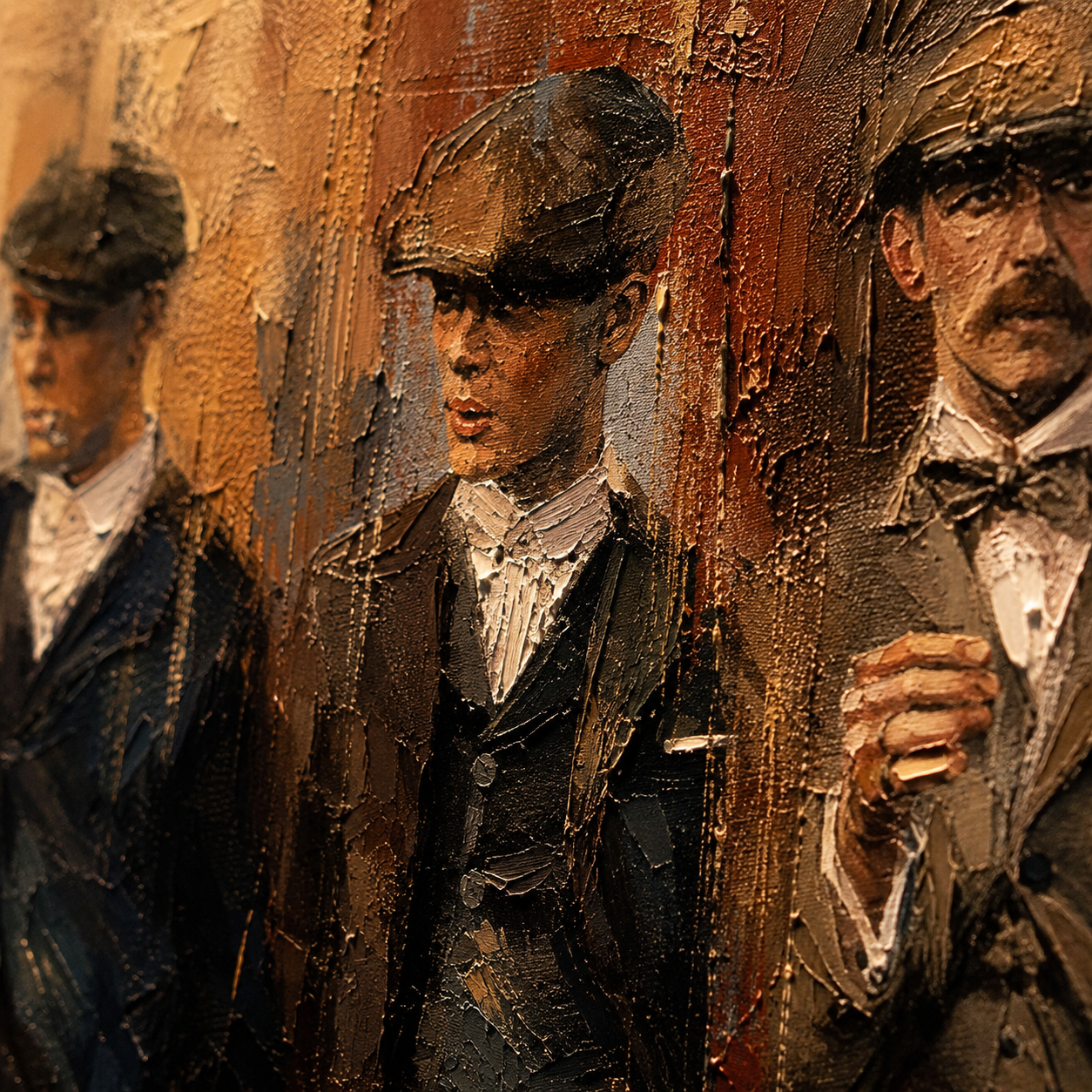 The Brotherhood — full canvas texture