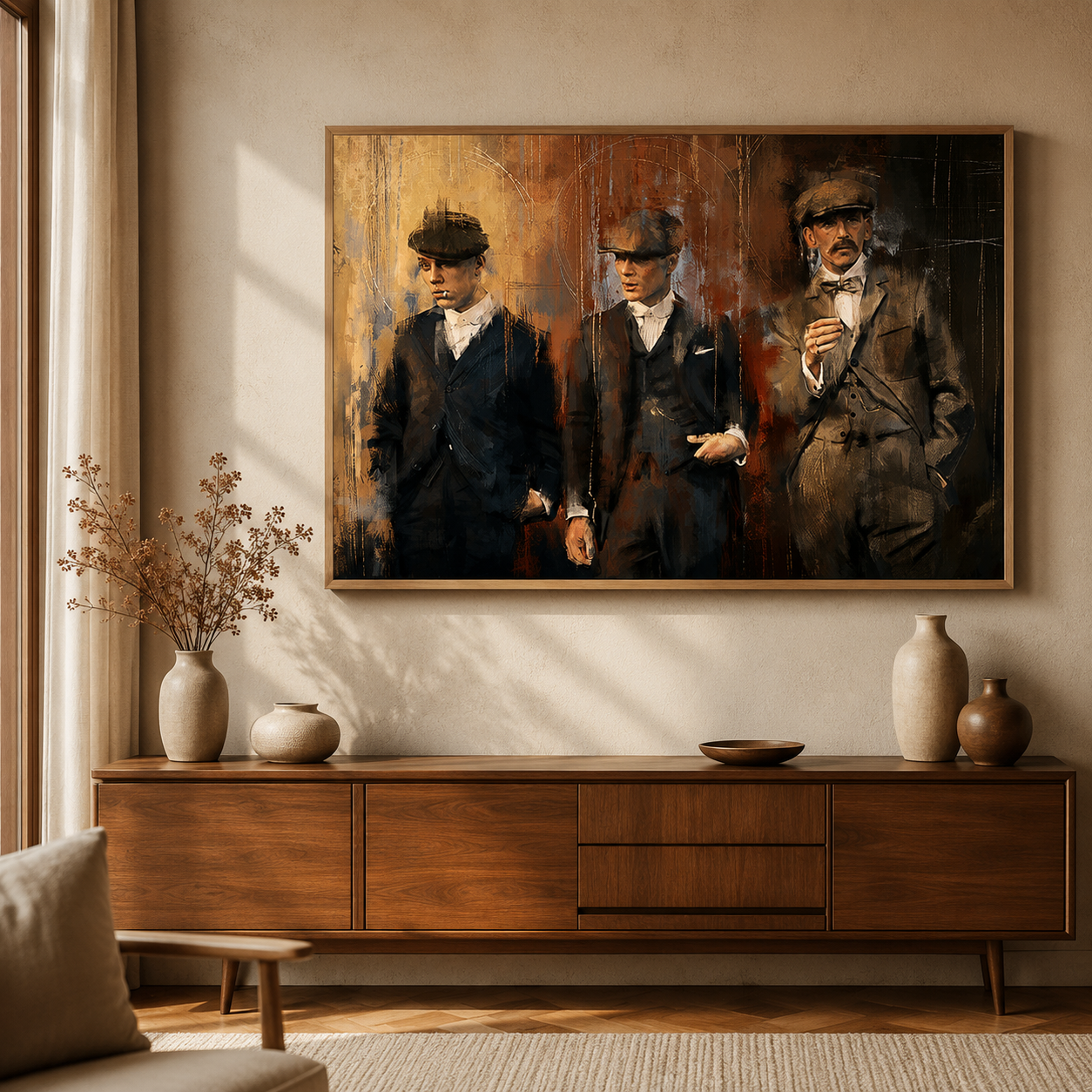 The Brotherhood — living room above console