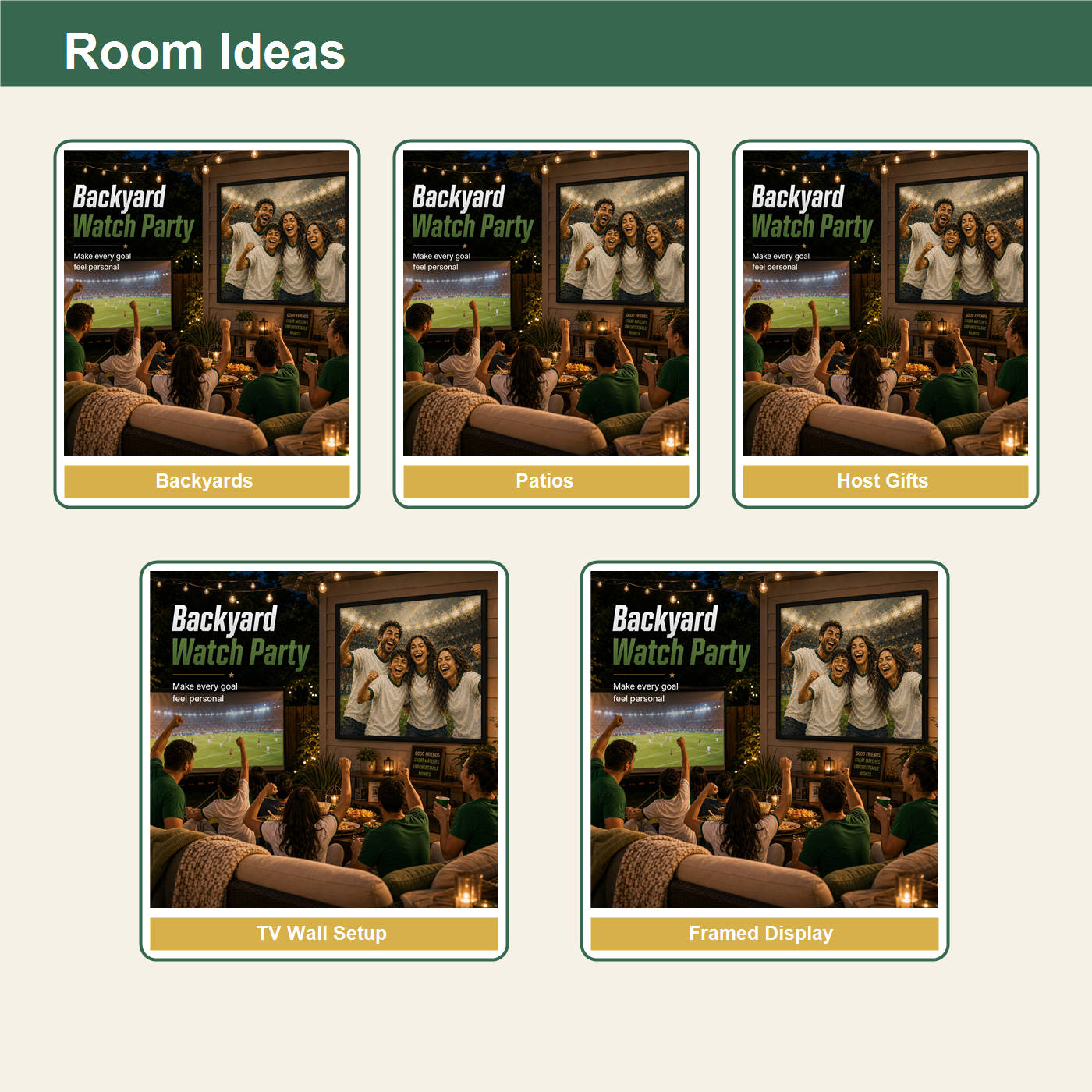 Backyard personalized soccer wall art room ideas for patios framed displays and projector spaces