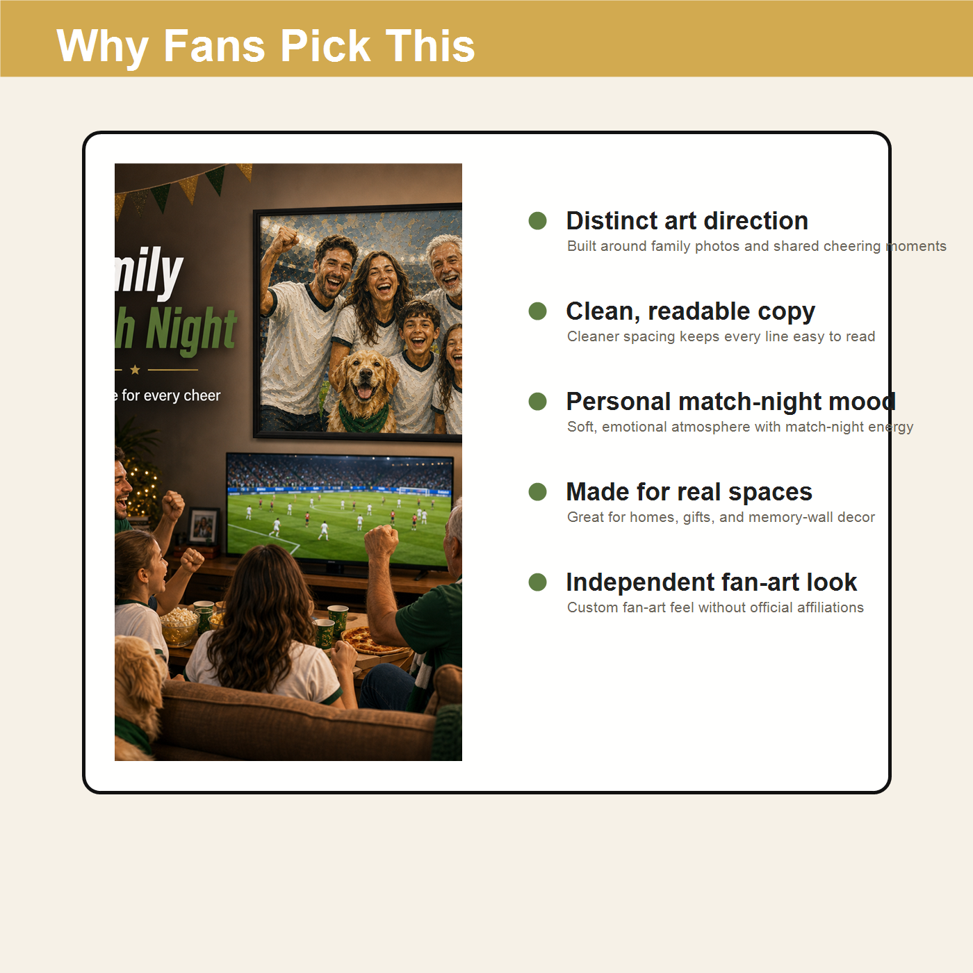 Why fans pick this family World Cup inspired personalized wall art