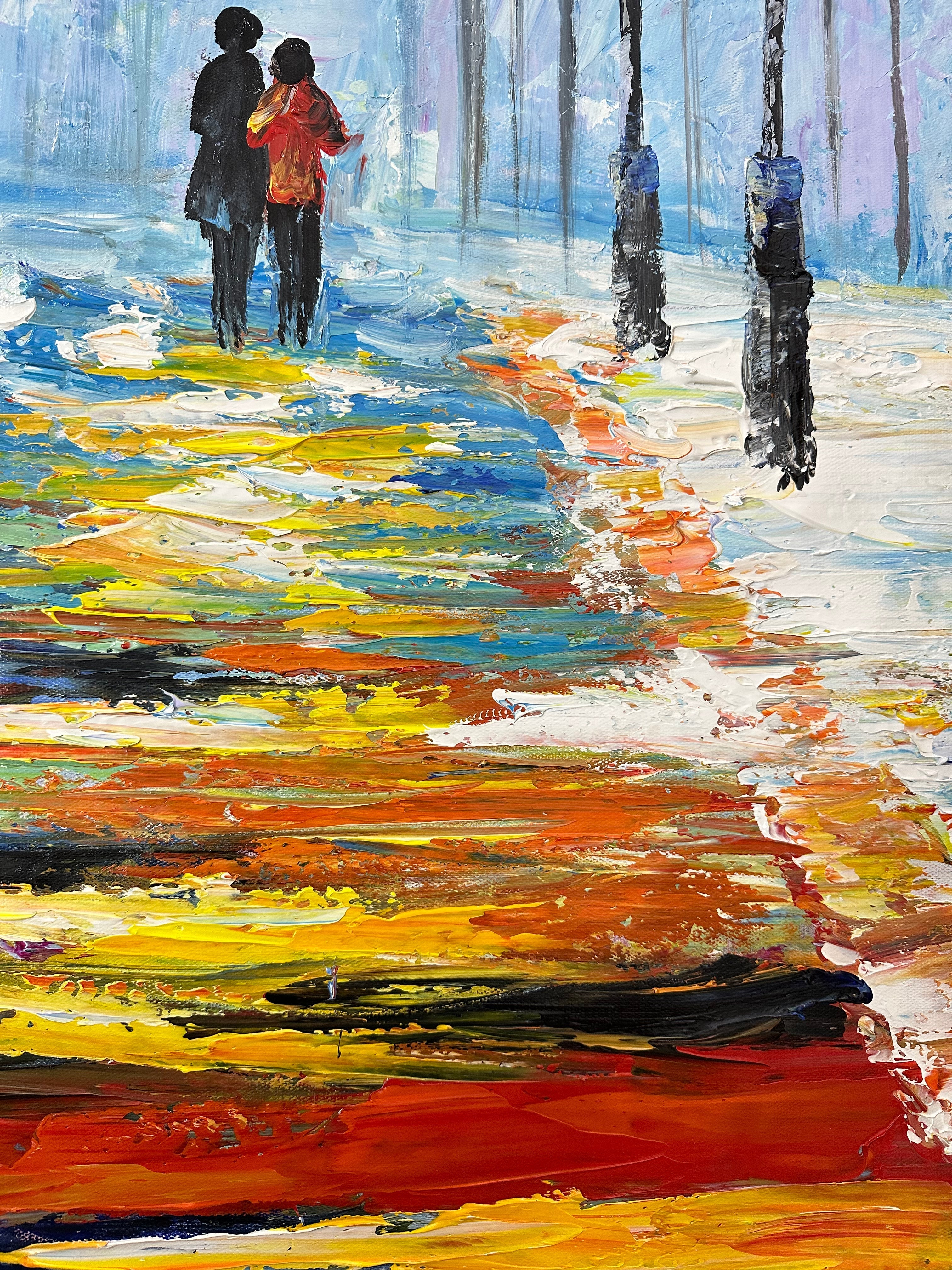 Midnight in Central Park Painting