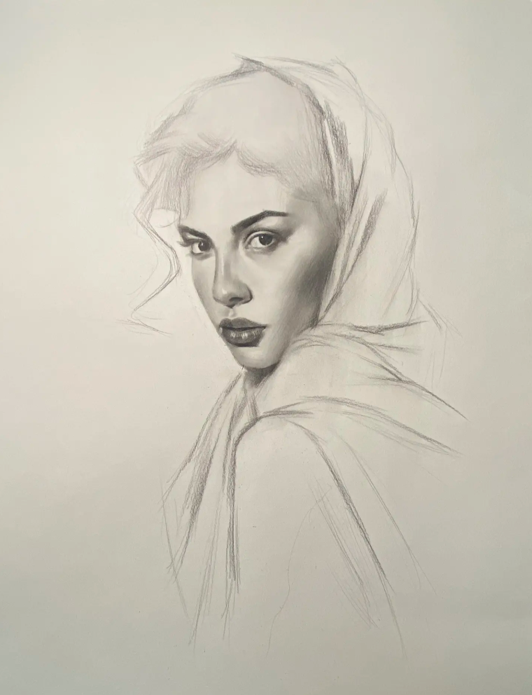 Custom Charcoal Portrait | Realistic Hand-Drawn Sketch from Your Photo