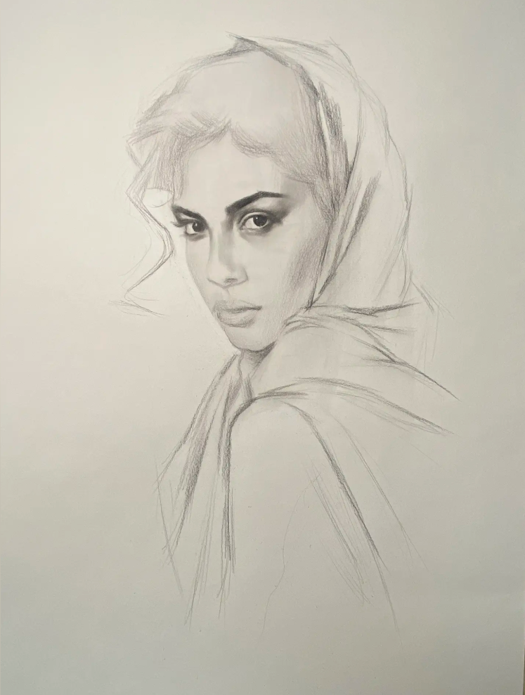 Custom Charcoal Portrait | Realistic Hand-Drawn Sketch from Your Photo