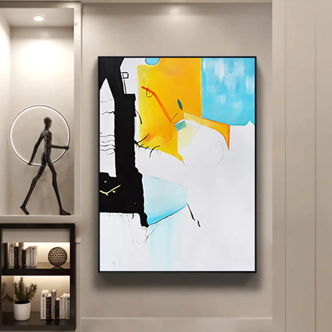 A Sunny Day at the Beach Painting