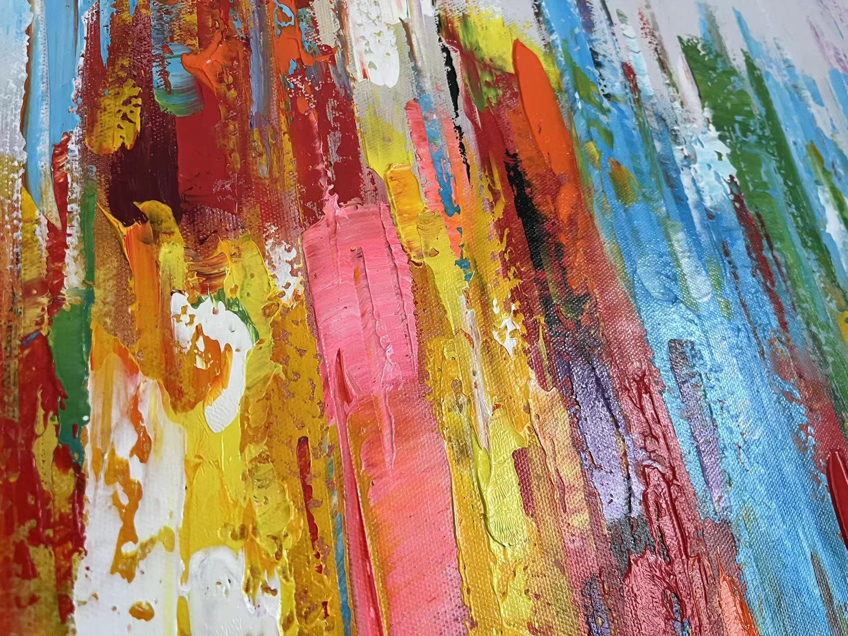 Technicolour Waves Painting