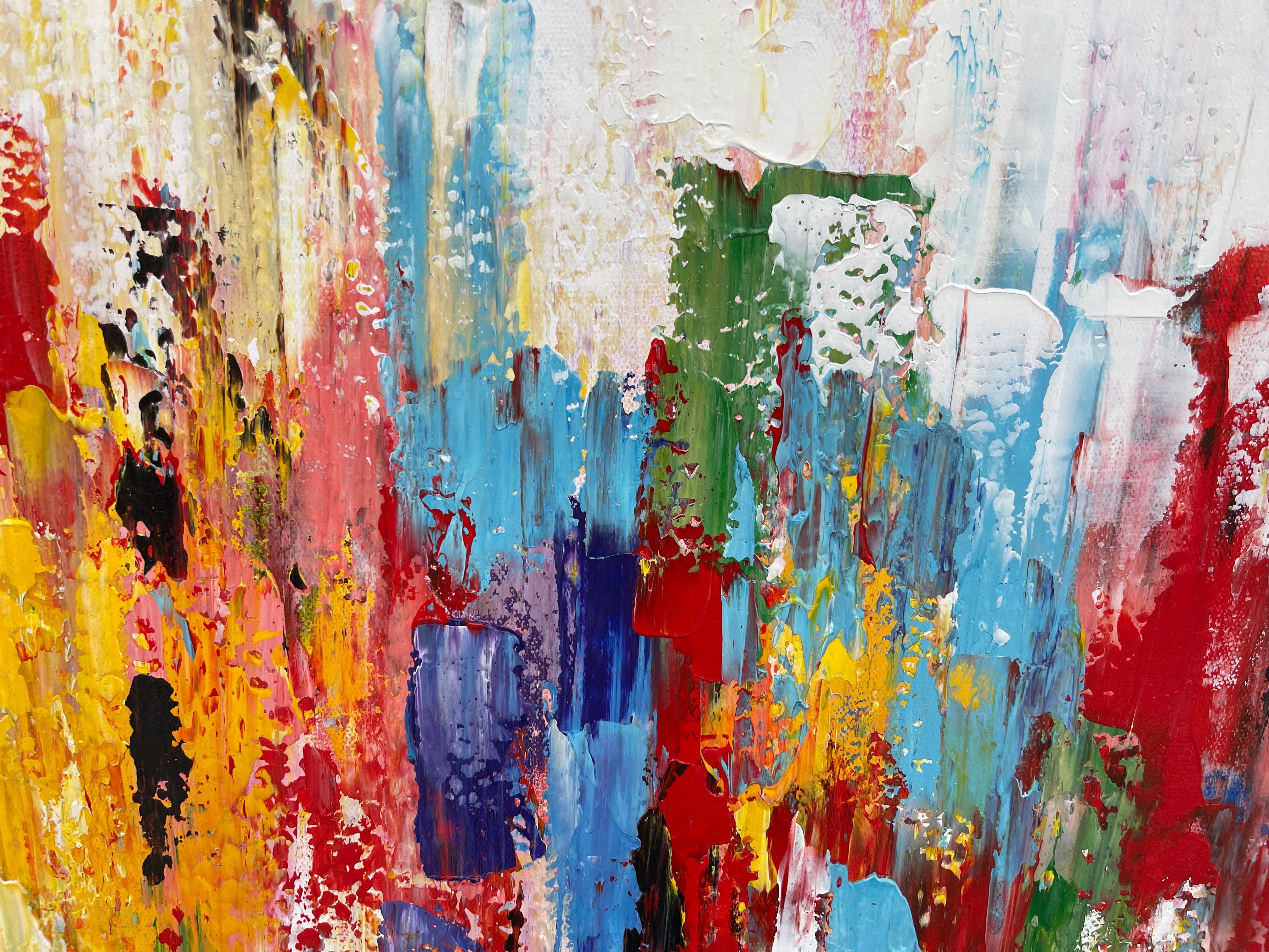 Technicolour Waves Painting