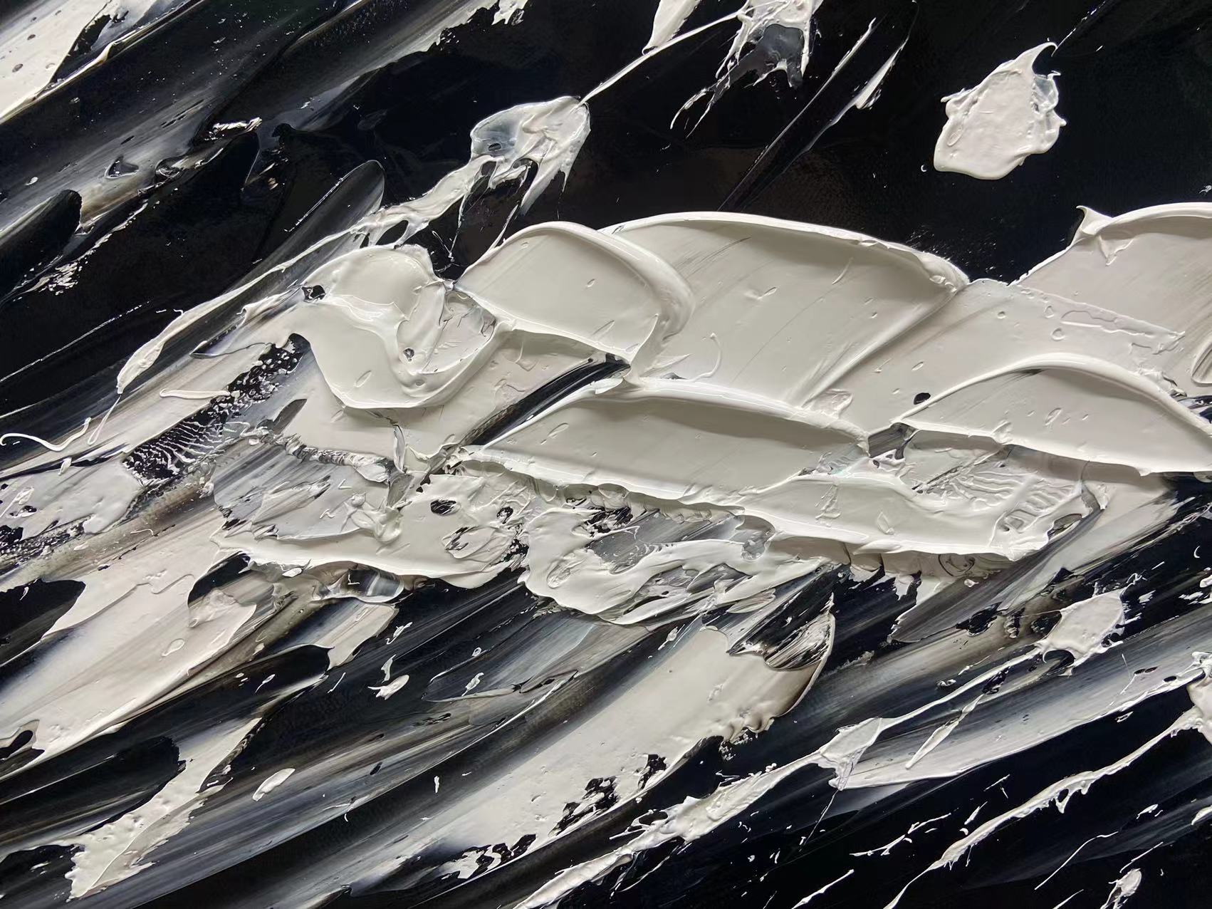 The Black Wave Painting