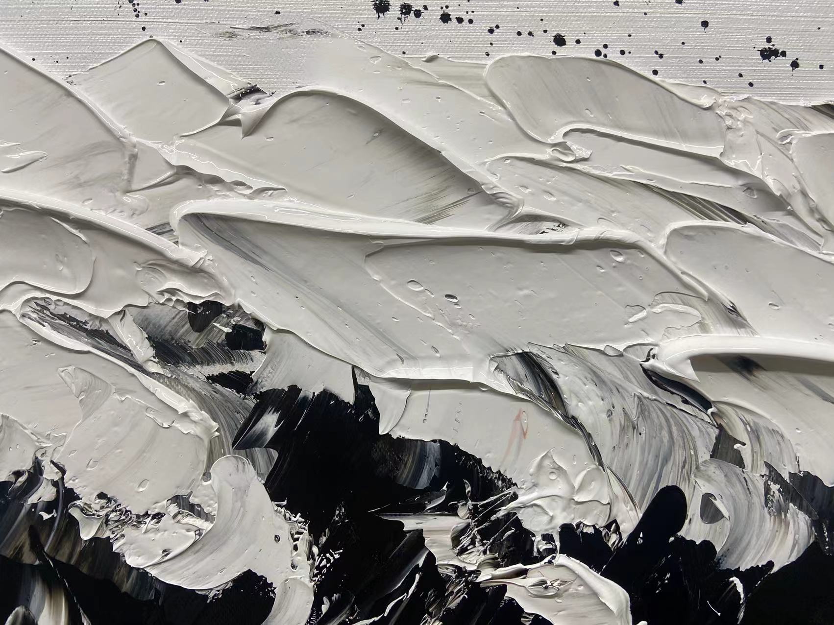 The Black Wave Painting