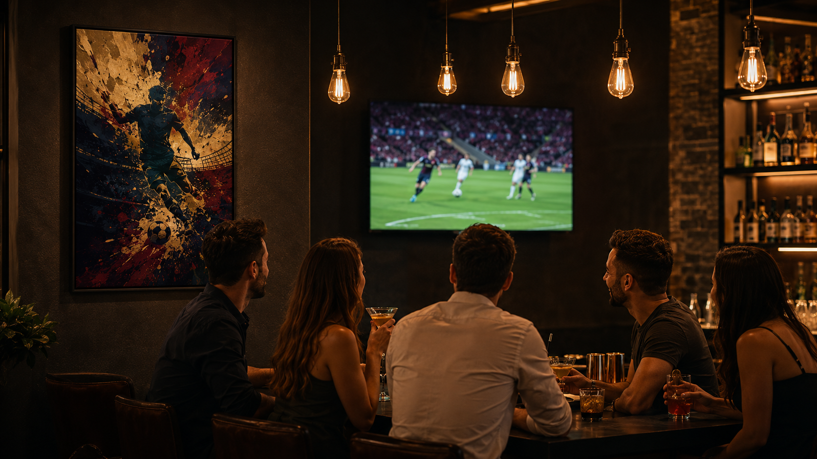 World Cup 2026 venue wall art player lounge edition in premium viewing room